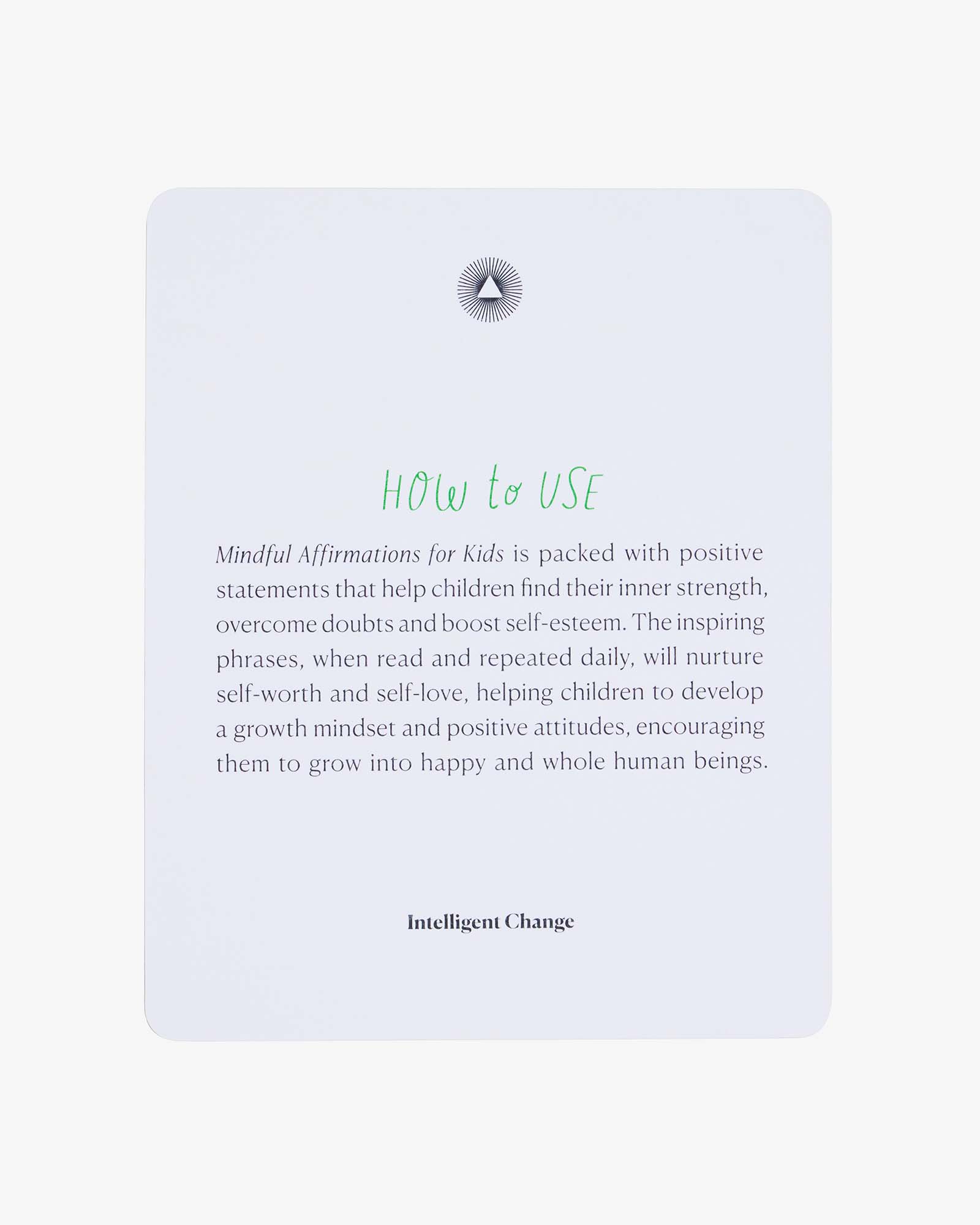 Intelligent Change - Wholesale Learning cards – Child & baby - Mindful Affirmations for Kids, Display Cards Gift8