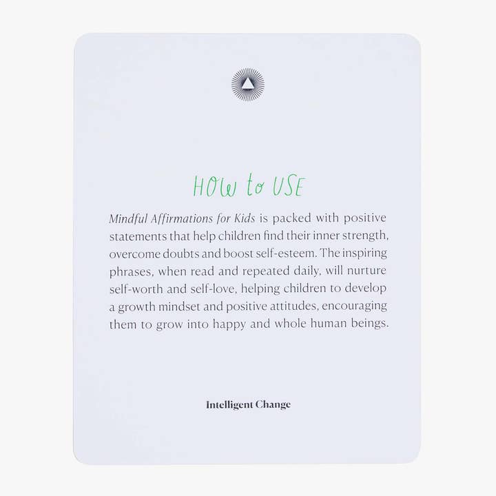 Intelligent Change - Wholesale Learning Cards - Kids & Baby - Mindful Affirmations for Kids, Display Cards Gift8