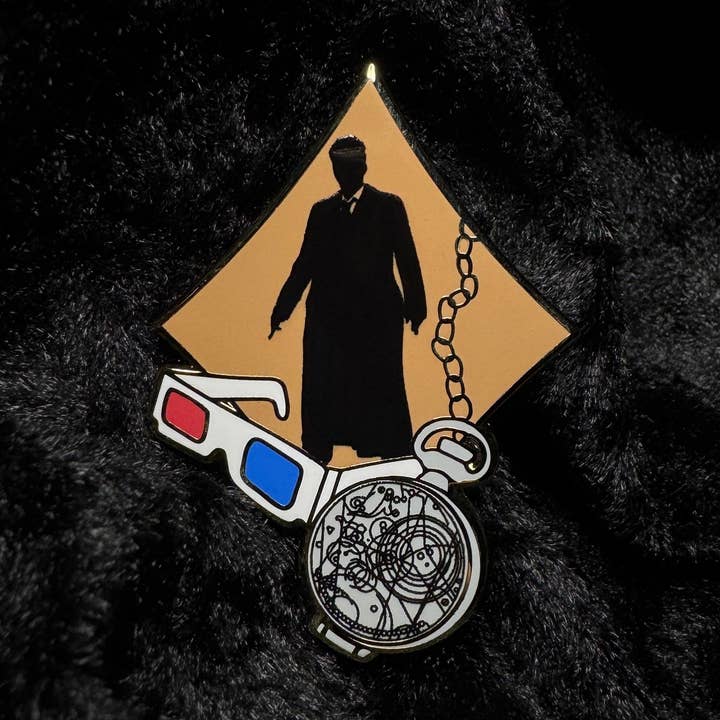 10th Doctor Icon Hard Enamel Pin for wholesale by Skaro Crafts