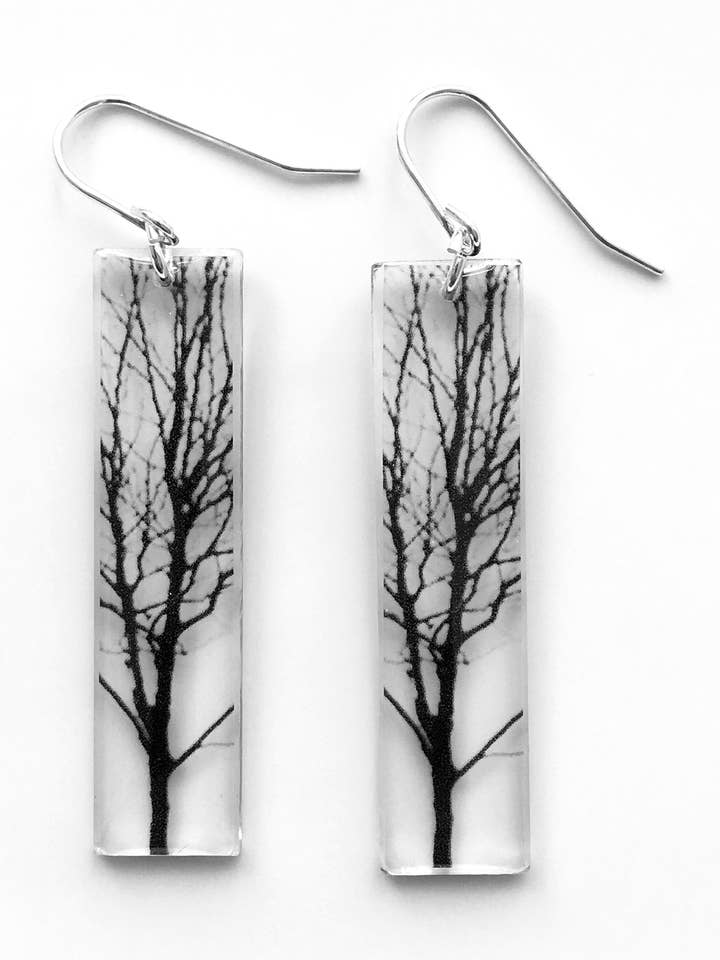 Tall Tree Oorbellen voor wholesale door Black Drop Designs