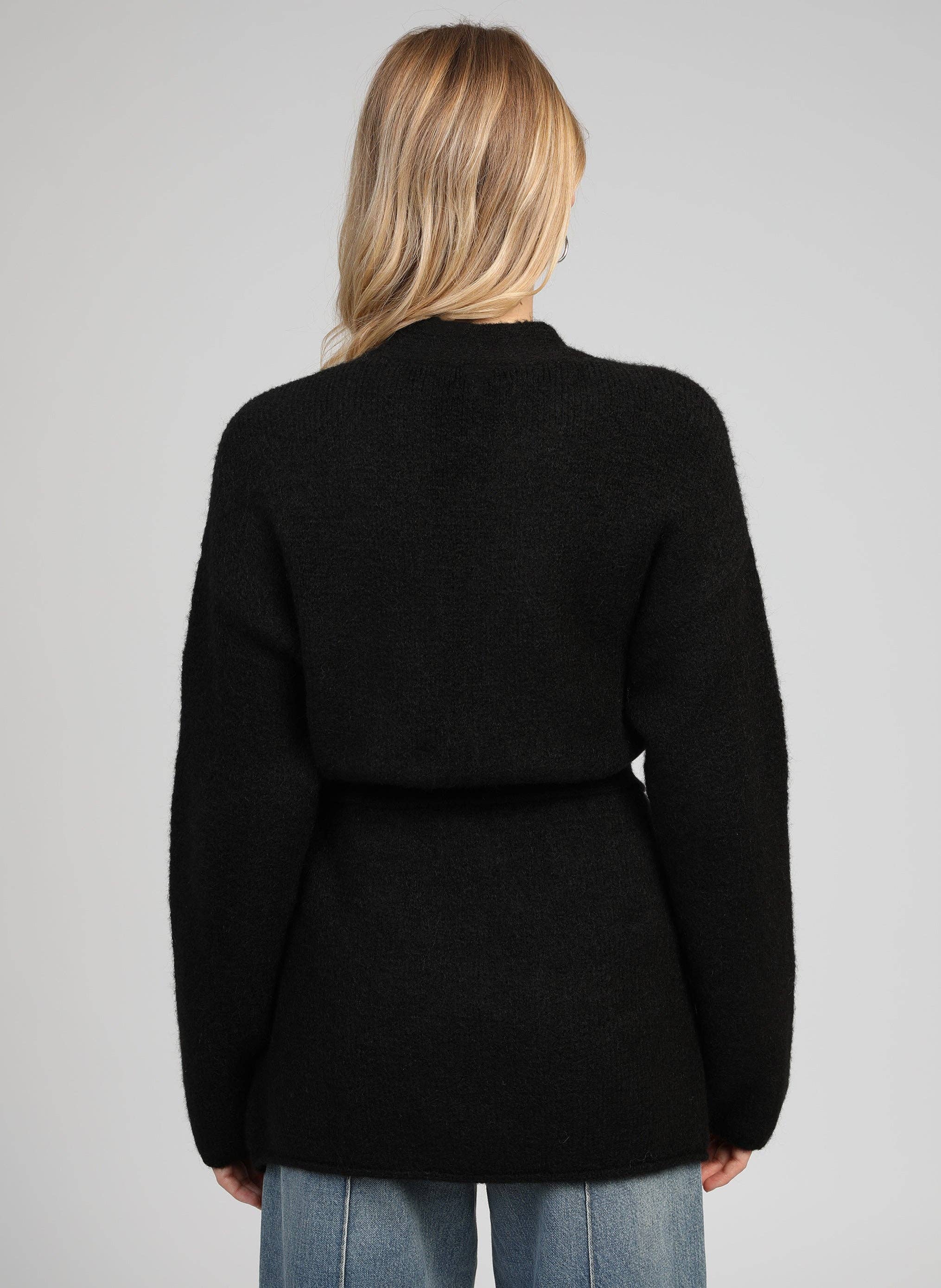 An'ge – Cardigan - Mulher por atacado – COLETE LOUNA preto4