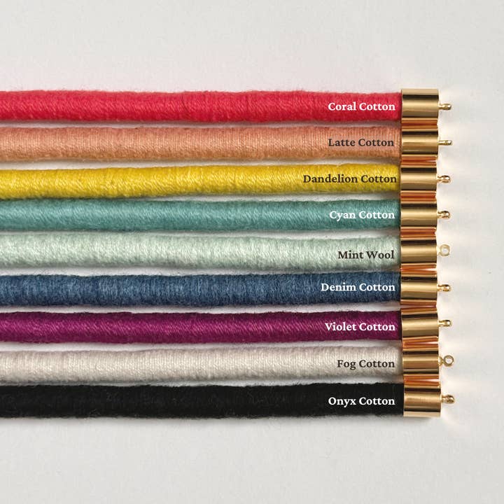 SASHA – wholesale Woven necklace – Shoelace Square Knot Bolo6