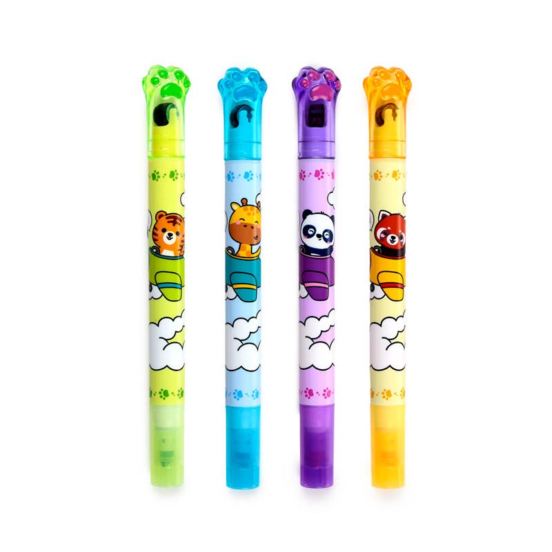 Puckator Ltd – wholesale Färgmarkering – Adoramals Wild 2-i-1 Highlighter & Stämpelhjulpenna2