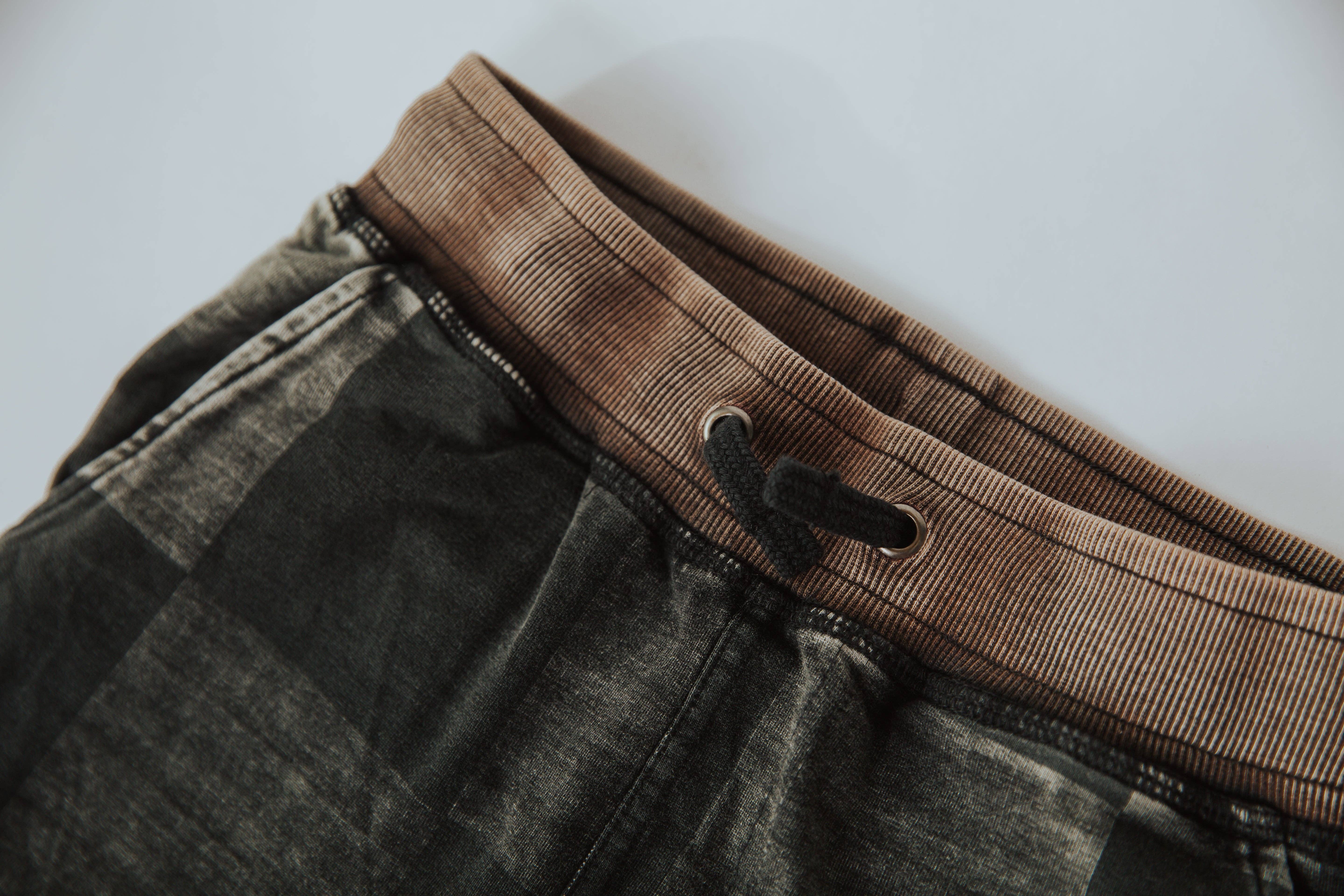 RAGS – wholesale Lounge sweatpants/jogging bottoms – Kids – Relaxed Fit Joggers - Washed Black Denim Check6