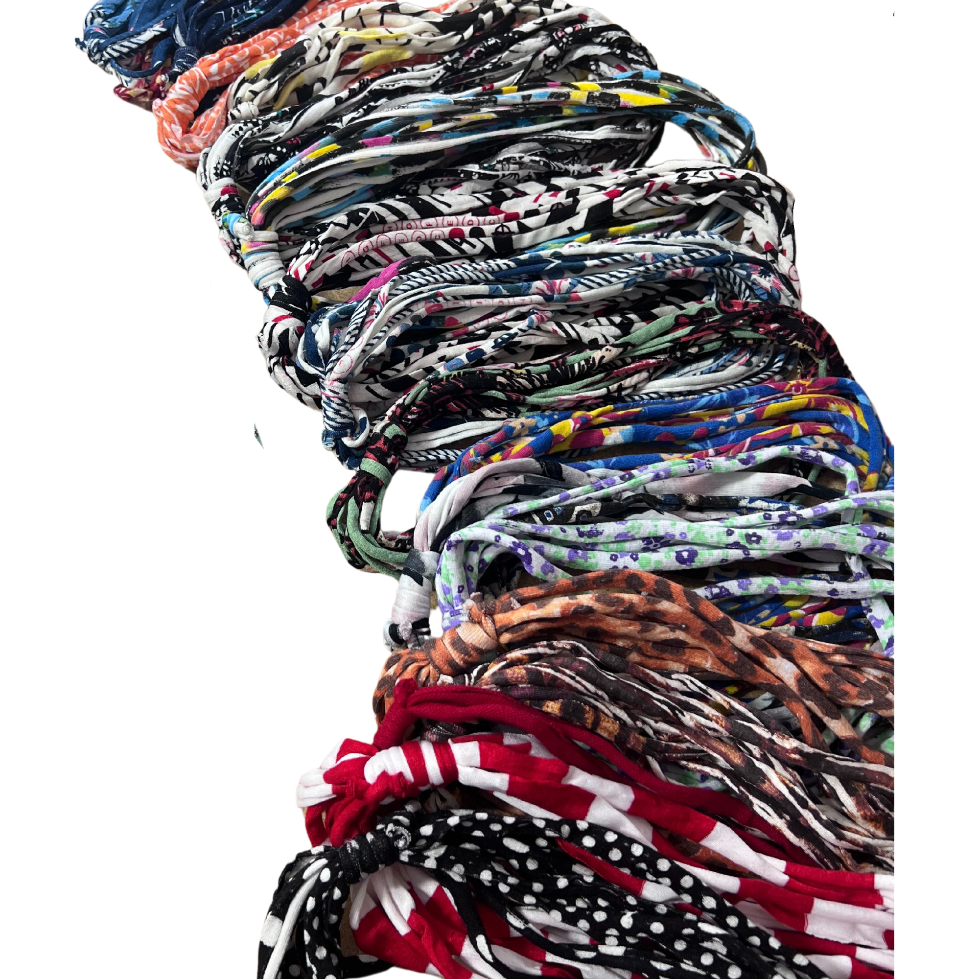 Shreds + rerope – Bandana - Mulher por atacado – Bela Band Tiaras - Kit com 20 Unidades Sazonais Sortidas21