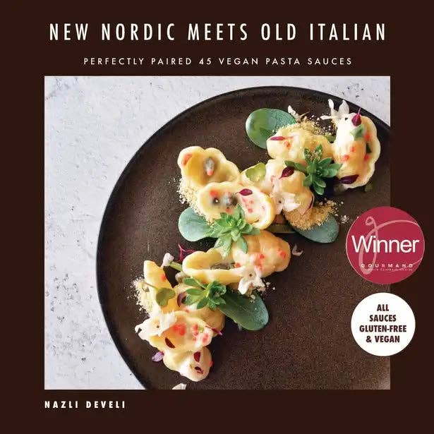 Books by splitShops - Wholesale Cookbook - NEW NORDIC MEETS OLD ITALIAN (Winner of the Gourmand Awards 2023): Perfectly Paired 45 Vegan Pasta Sauces - Hardcover0