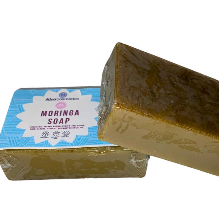 AfroCosmetics & Culture - Wholesale Bar Soap - Moringa Soap With Vitamin E Oil Shea Butter, Moisturizing2