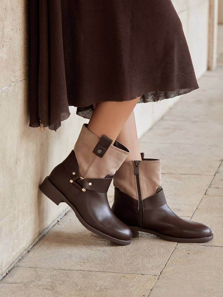 FLAT ANKLE BOOT for wholesale by SWEET MAGIC SHOES & BAGS