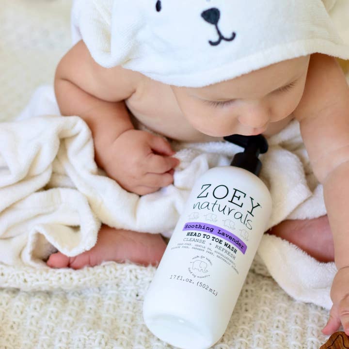 Zoey Naturals - Wholesale Body Wash/Shower Gel - Kids & Baby - Soothing Lavender Head to Toe Wash - 17oz3