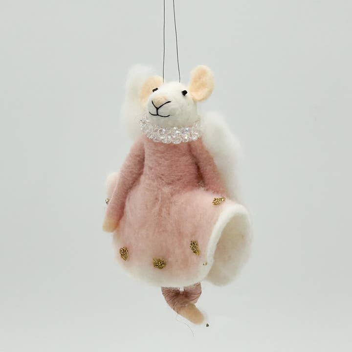 Kalid Christmas - Wholesale Ornament - Felt Figurine Christmas Mrs. Mousse Ballet Ornament1