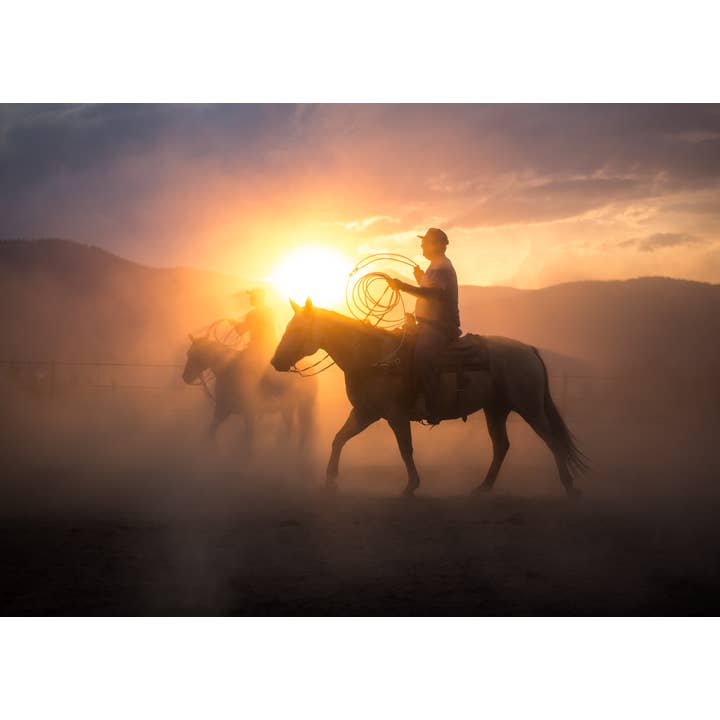 Cowboy solnedgang for engroshandel hos Laurie Childs Photography