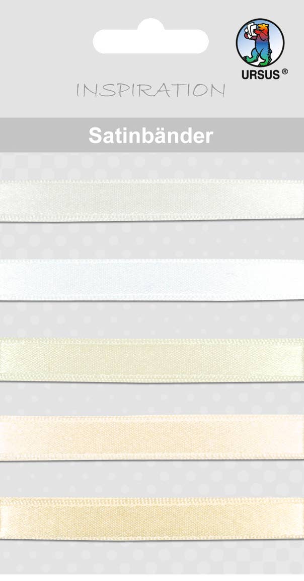 URSUS® / Buntpapierfabrik Ludwig Bähr GmbH & Co. KG - Wholesale Ribbon - Gift Wrapping - white satin ribbons0