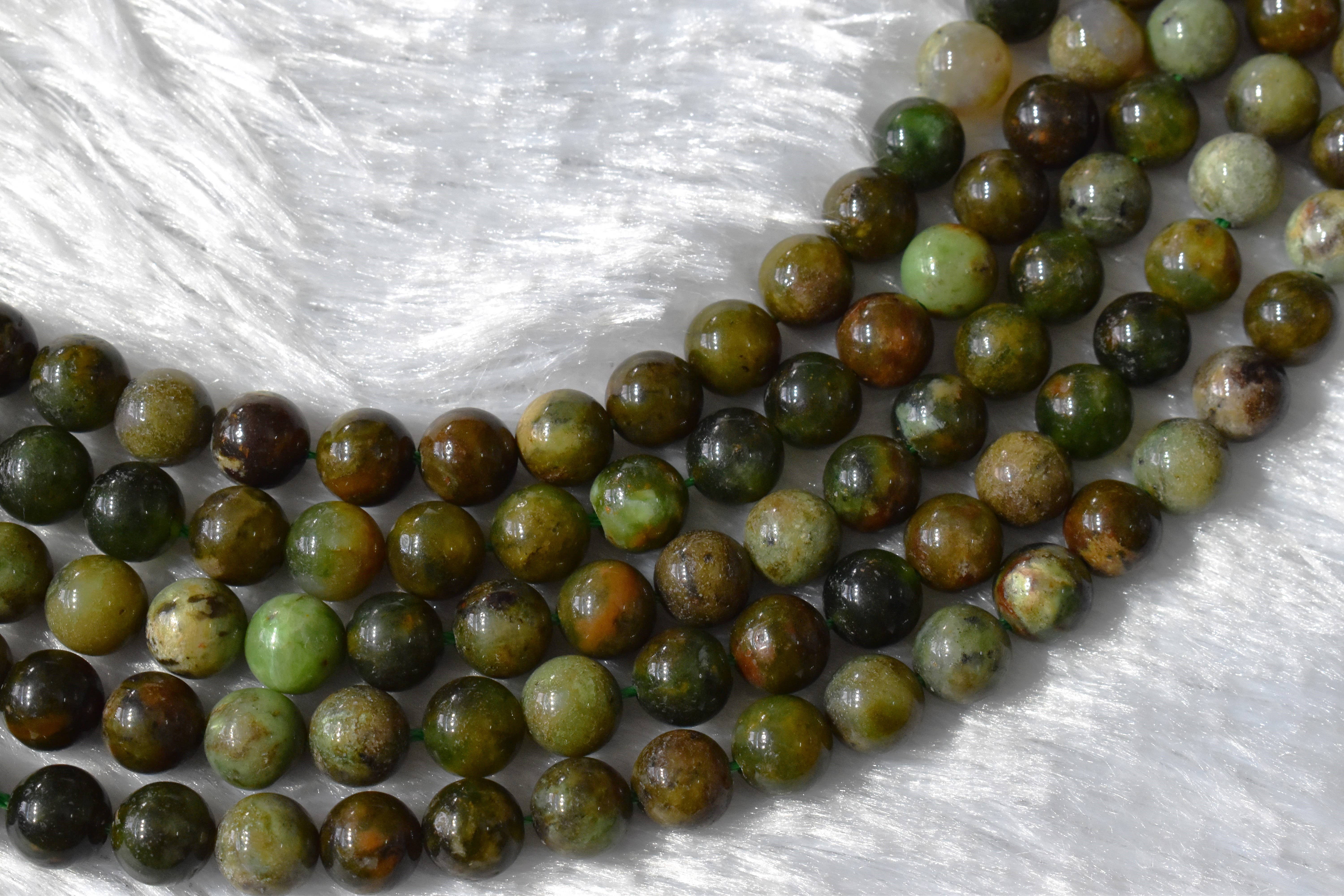 Soothing Crystals Beads - Wholesale Beads - Crystal Round Beads | Green Opal Stones | Jewelry Making3