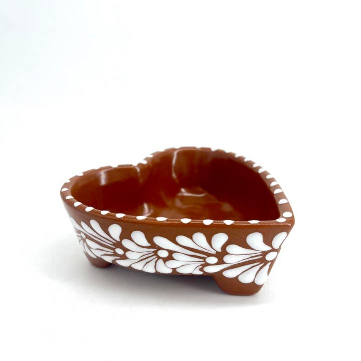 Ciotola da portata a forma di cuore in marrone per la vendita all'ingrosso da parte di Fiesta McAllen LLC