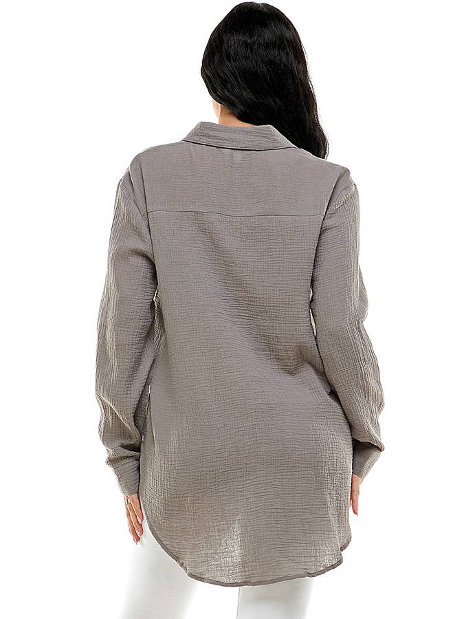 Veracci - Wholesale Buttoned-down shirt – Women's - Double Gauze Weekend Button-Down Shirt12