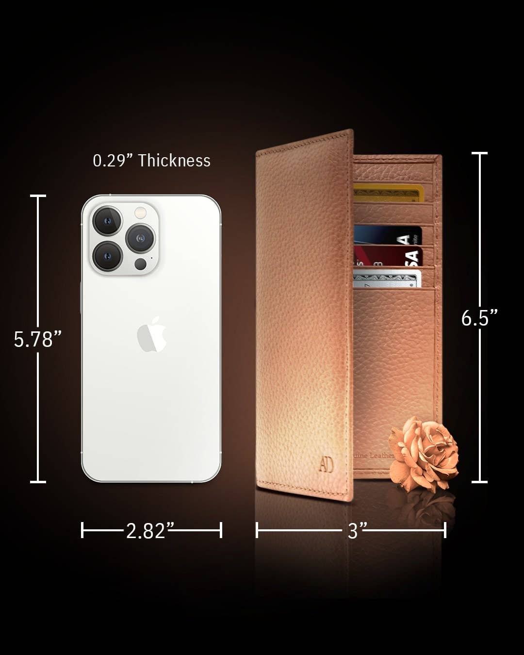 Access Denied Accessories - Wholesale Wallet - Unisex - Genuine Leather Checkbook Cover For Women &Men RFID Blocking57