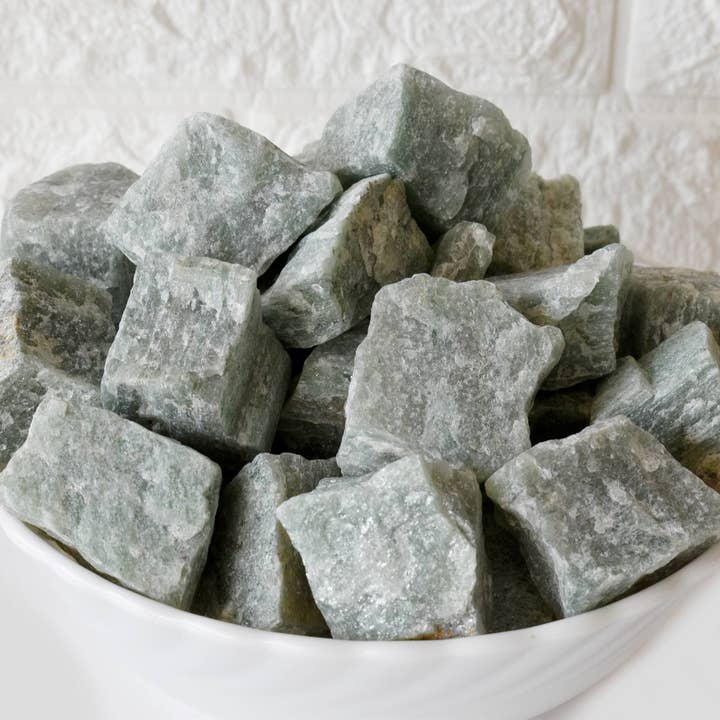 Soothing Crystals – wholesale Andlig sten/kristall – 100 gram Gröna Aventurin Grova Stenar ~ 1 tum råa kristaller