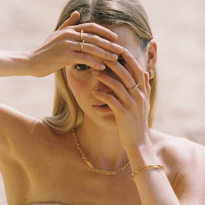 Agapée Jewelry - Wholesale Link & Chain Bracelet - Lavinia Bracelet | Jewelry Gold Gift Waterproof3