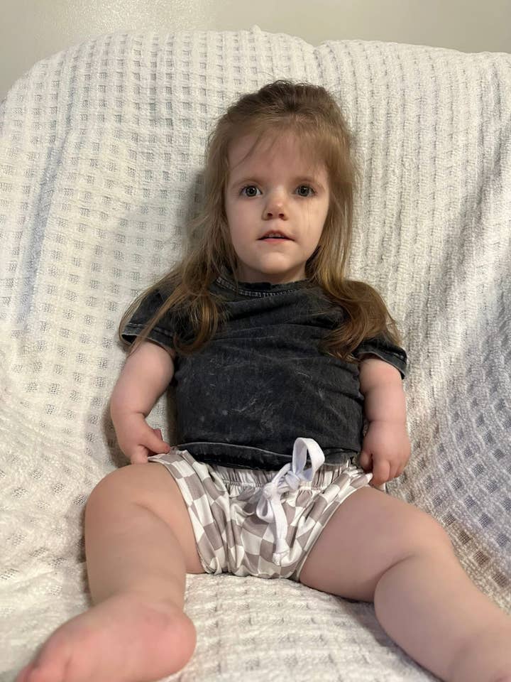 Lettie Grays Clothing - Wholesale Shorts - Kids - Taupe | Harem Checkered Shorts6