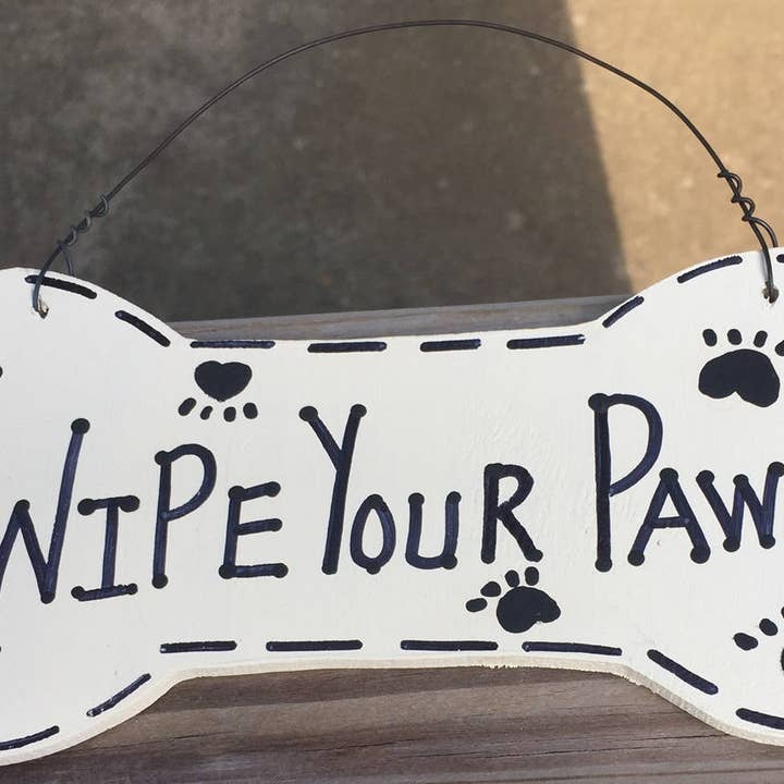 DB31 - Essuyez vos pattes en os de chien pour la vente par Nannie and B's Crafts