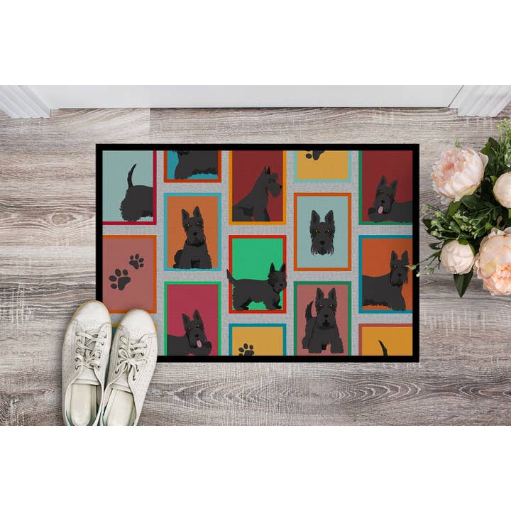 Lots of Scottish Terrier Indoor or Outdoor Mat 24x36 for wholesale by Caroline's Treasures