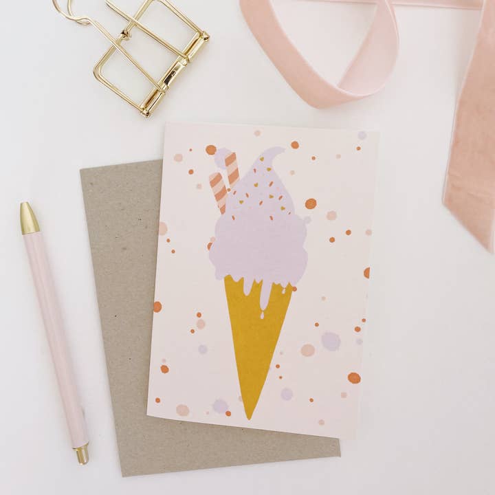ART SERIES - Greeting Card - Ice Cream for wholesale by Stella Patrice