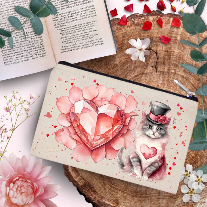 Cotton Kitten in Love 20X12cm for wholesale by Les Moonettes