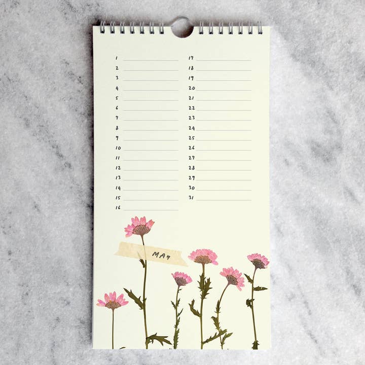 Favorite Story - Wholesale Calendar - Celebration Calendar, Pressed Flowers6