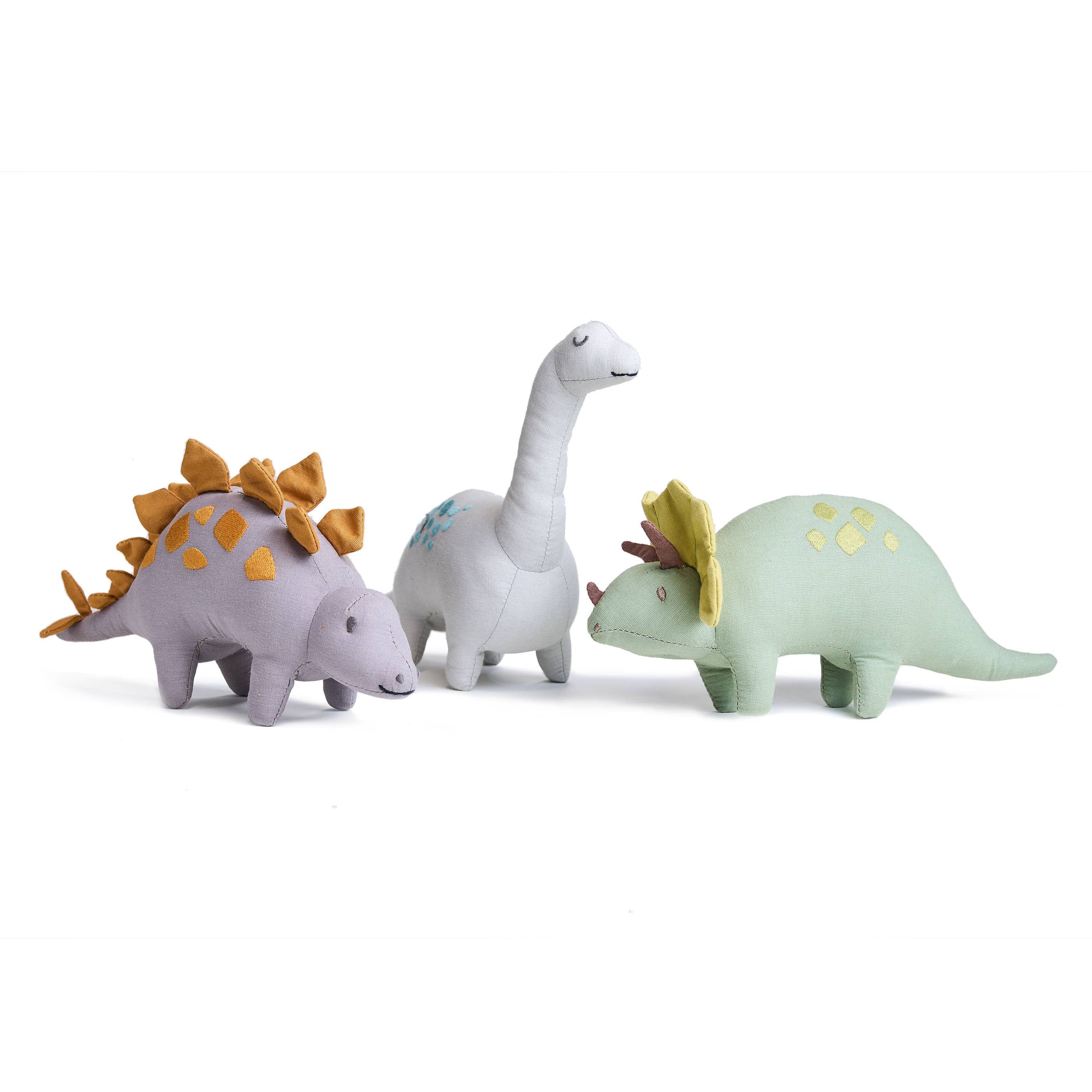 ThreadBear Design UK/EU – wholesale Stuffed/plush toy – Kids & baby – ThreadBear Steggy Linen Dinosaur Toy1