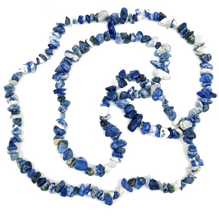 Filo Sodalite EXTRA Baroque 80 cm per la vendita all'ingrosso da parte di Artisans de Madagascar