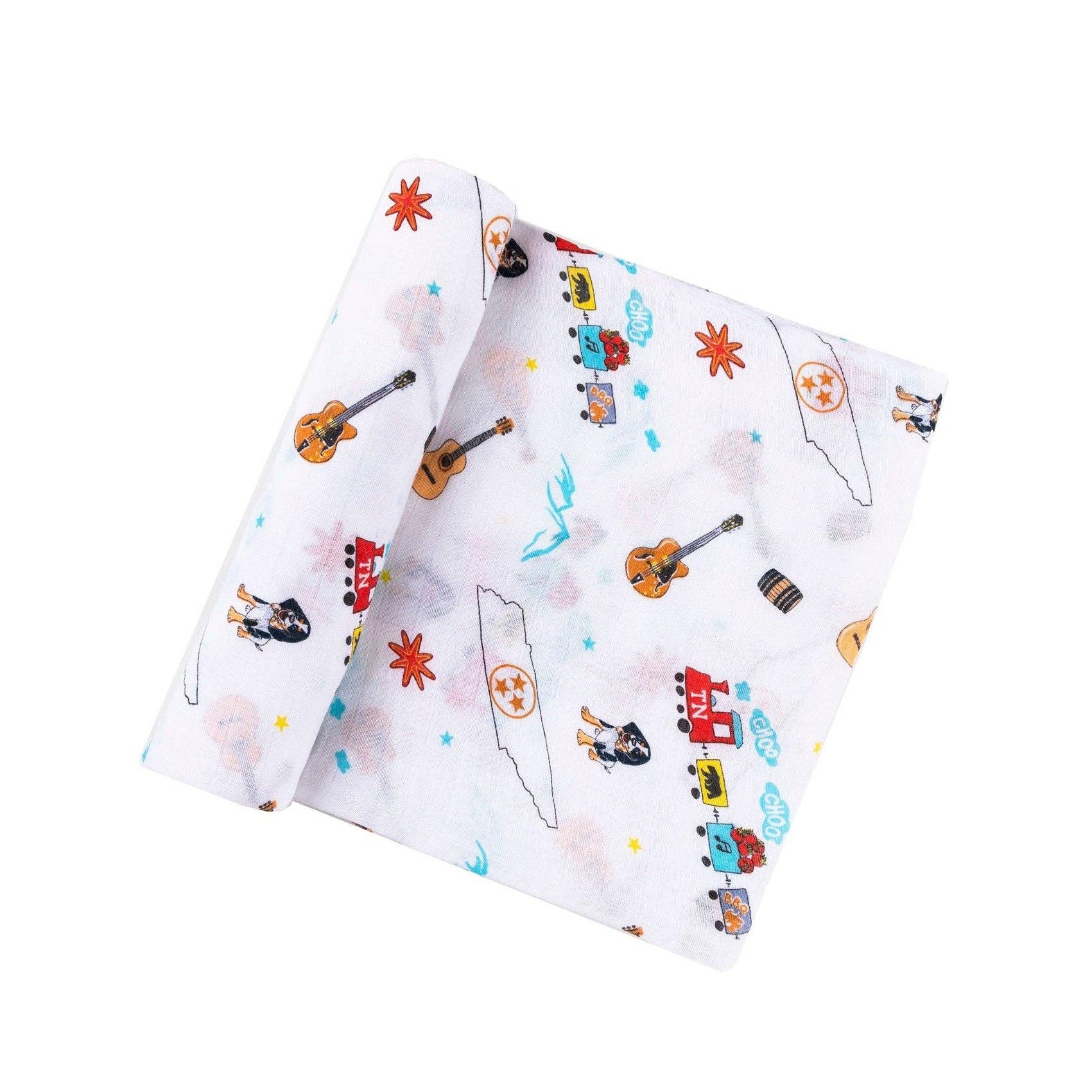 Little Hometown - Wholesale Swaddle - Baby - Tennessee Baby Muslin Swaddle Receiving Blanket2
