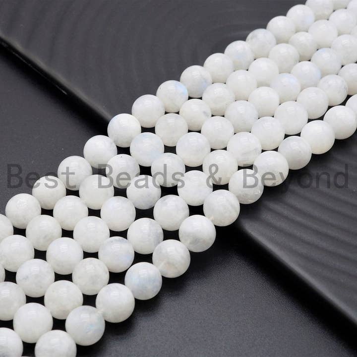 BestBeads&Beyond - Wholesale Beads - High Quality Natural Moonstone Round Smooth beads,6/8/10/121