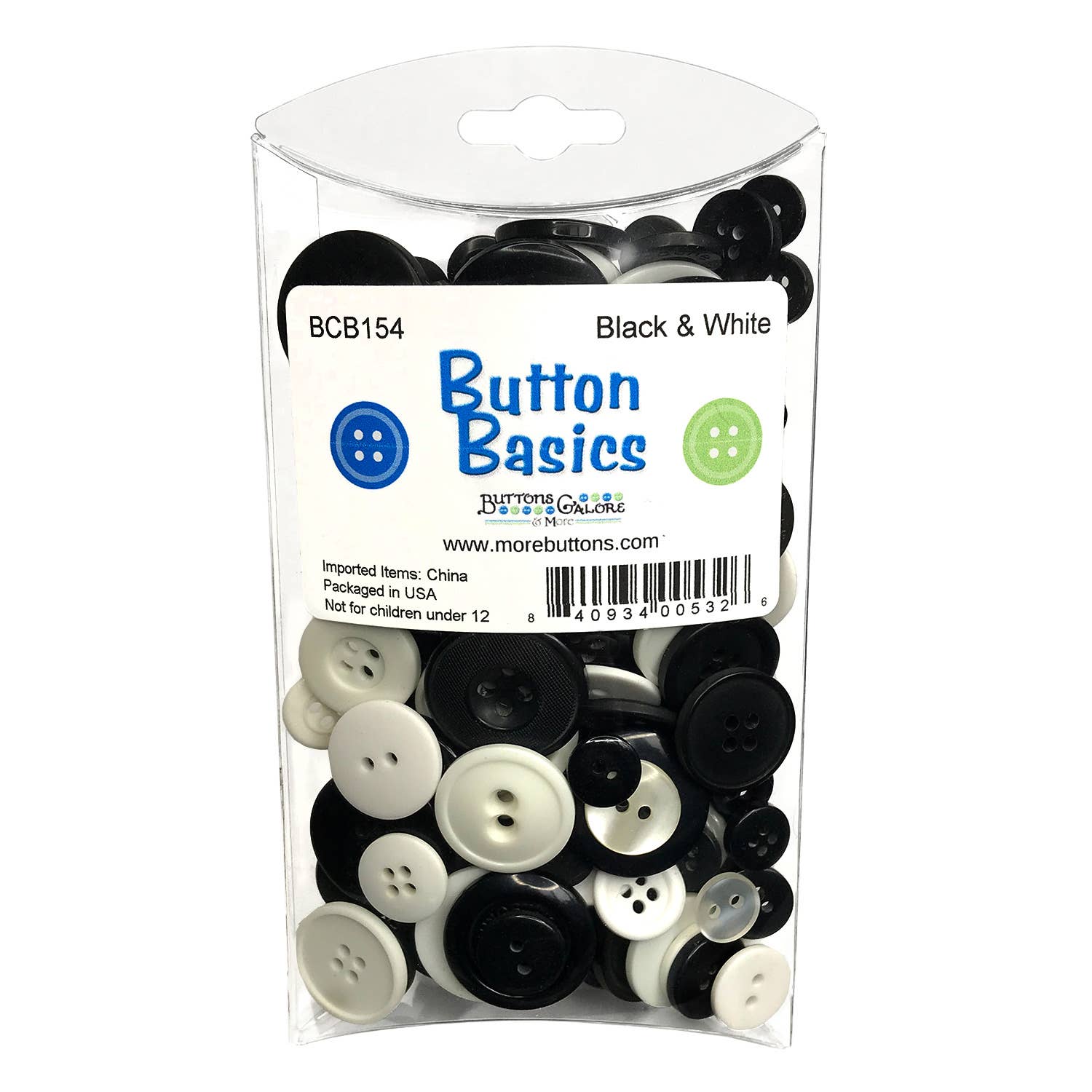 Buttons Galore & More - Wholesale Sewing Button/Snap - Button Basics Colorful Craft & Sewing Buttons36