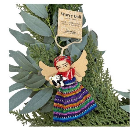 Sam & Nala | intentional style for pets & their people - Vendita all'ingrosso Decorazione - Bambola Preoccupazione Angelo + Cane – Ornamento e Ricordo Fatto a Mano0