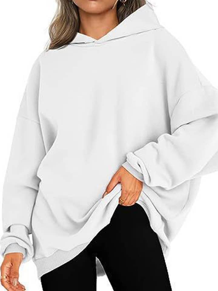 Lovenne - Wholesale Hoodie - Women's - Oversized loose fleece hooded sweatshirt33