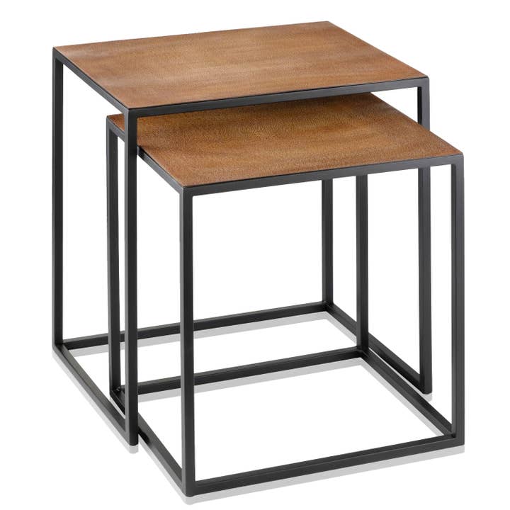 Leon Lion Faux Skin End Tables - Set of 2 for wholesale by Modern Day Accents