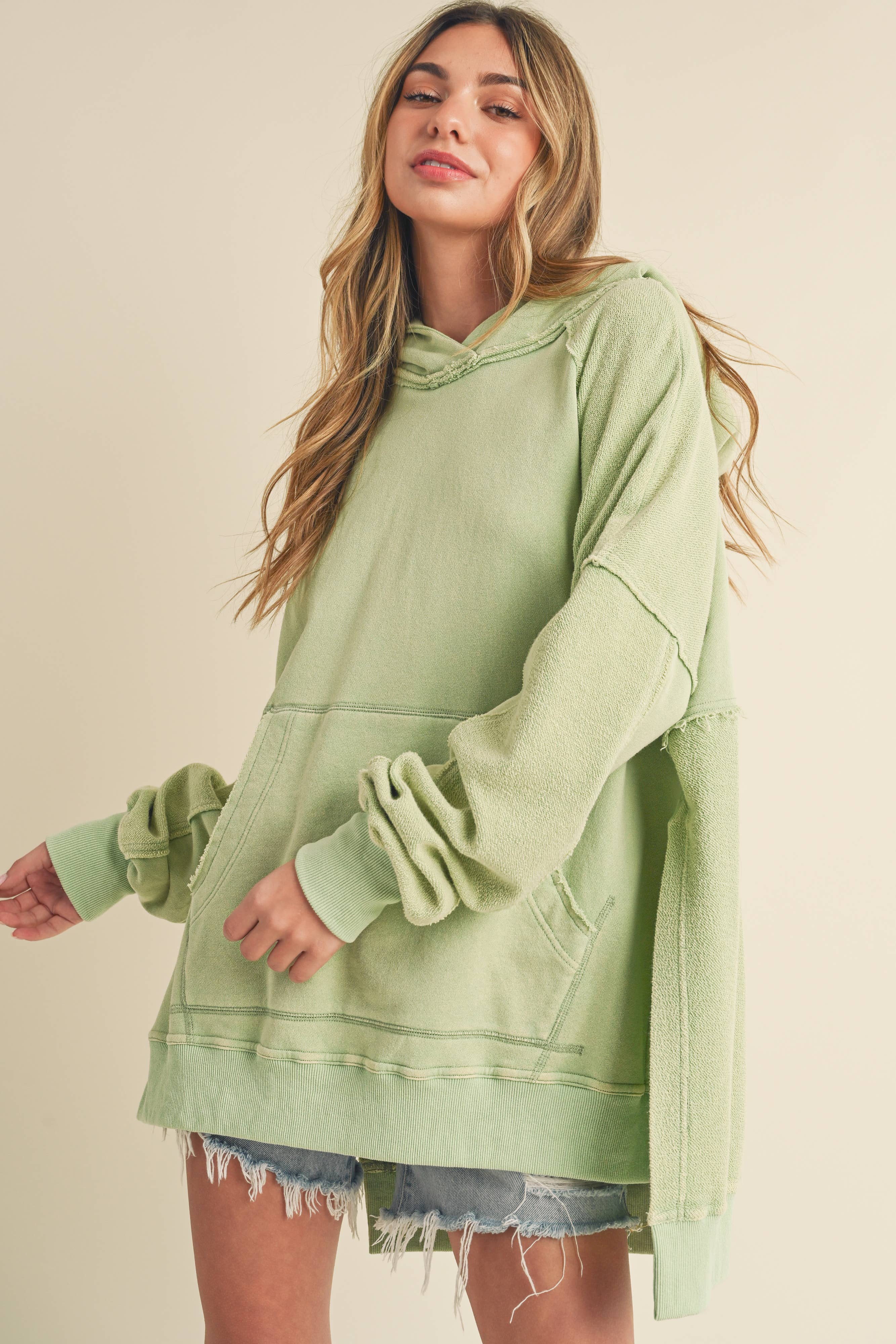 AEMI + CO – wholesale Hoodie – Women's – 966CK Deb Washed Hoodie 582