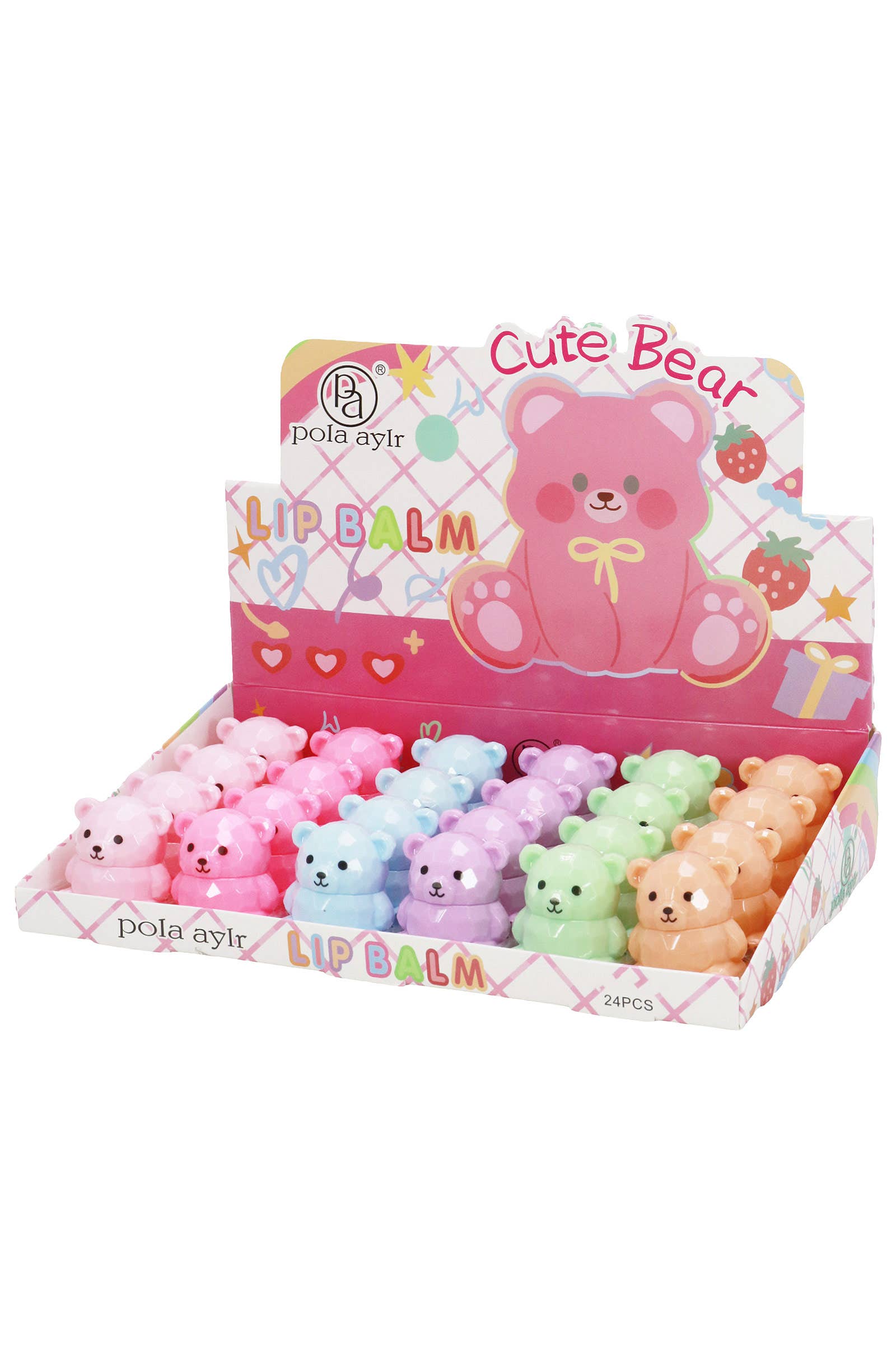 Cap Zone – wholesale Lip Balm – Teddy Bear Moisturizing Lip Balm Collection4