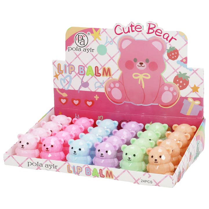 Cap Zone - Wholesale Lip Balm - Teddy Bear Moisturizing Lip Balm Collection4
