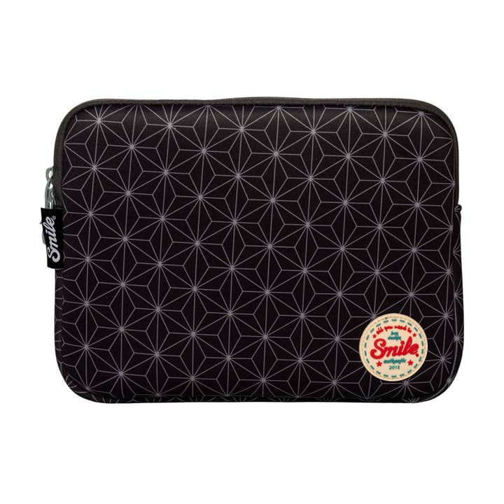 NEO NIPON — Capa para tablet ou laptop em neoprene de até 10 polegadas PRETA por atacado de Smile