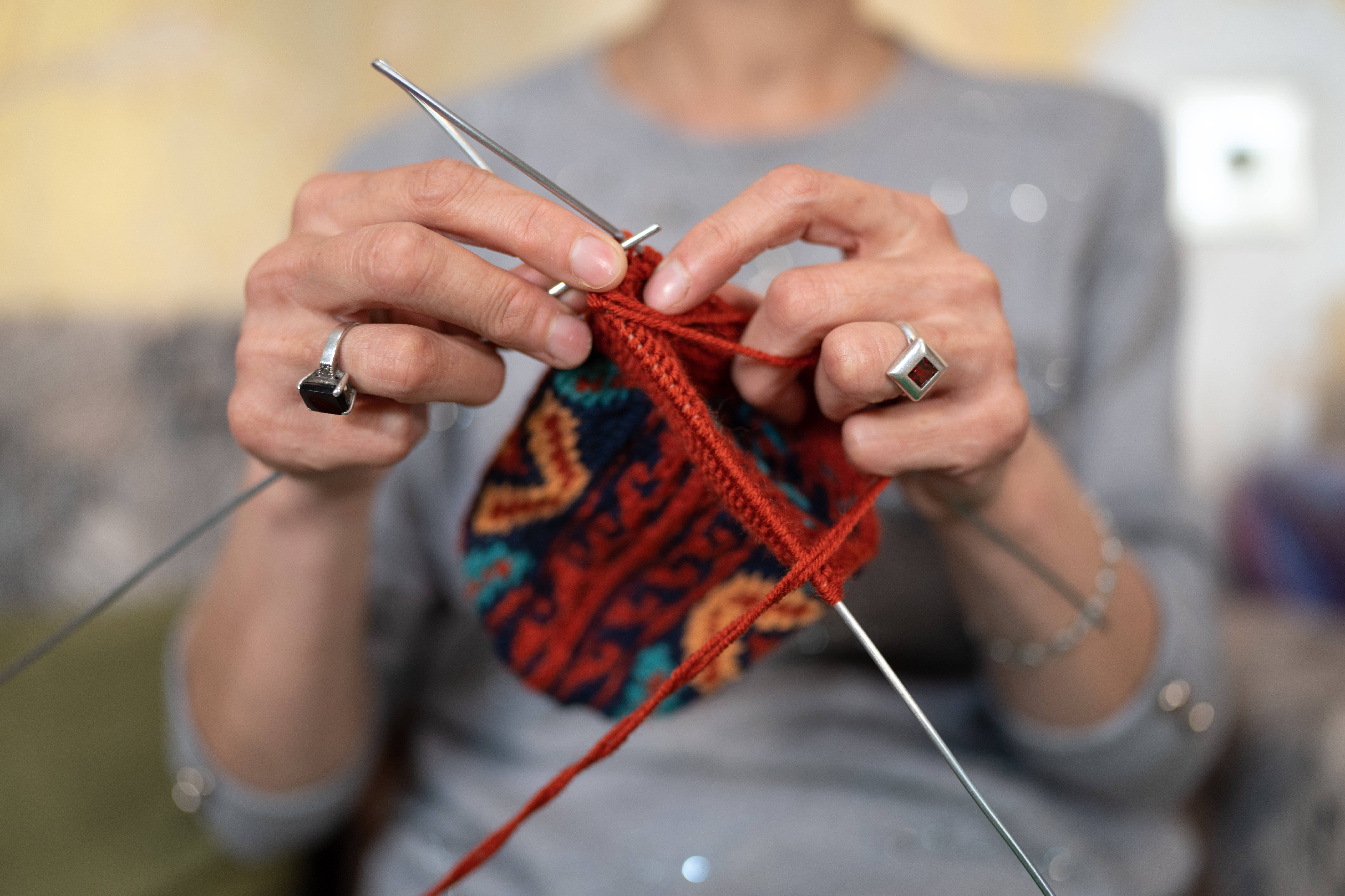 Azerbaijani Socks - Wholesale Sock Slippers - Women's - Adult Women's Slipper Socks : Burnt Orange (Individuals)1