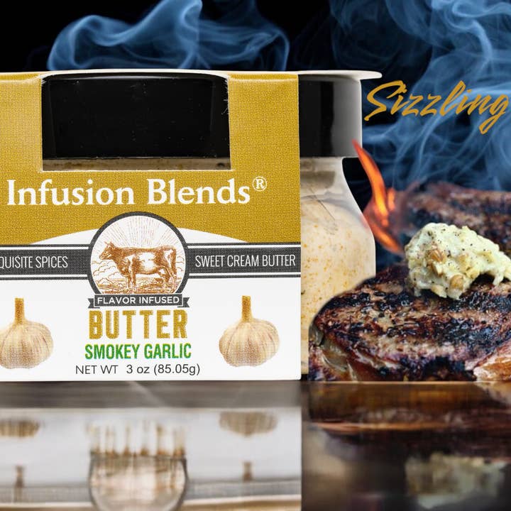 IB Foods Infusion Blends - Venta al por mayor Mantequilla - Mantequilla con sabor a ajo ahumado