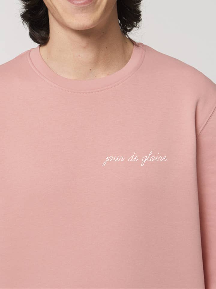 Sweat brodé Jour de Gloire pour la vente par Foot Dimanche