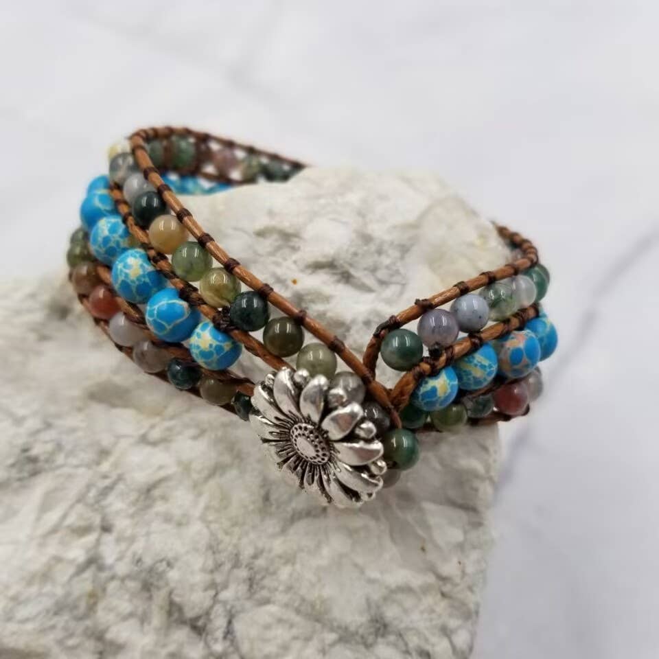 The Pretty Jewellery – wholesale Pärlarmband – Turkos ädelsten pärlarmband1