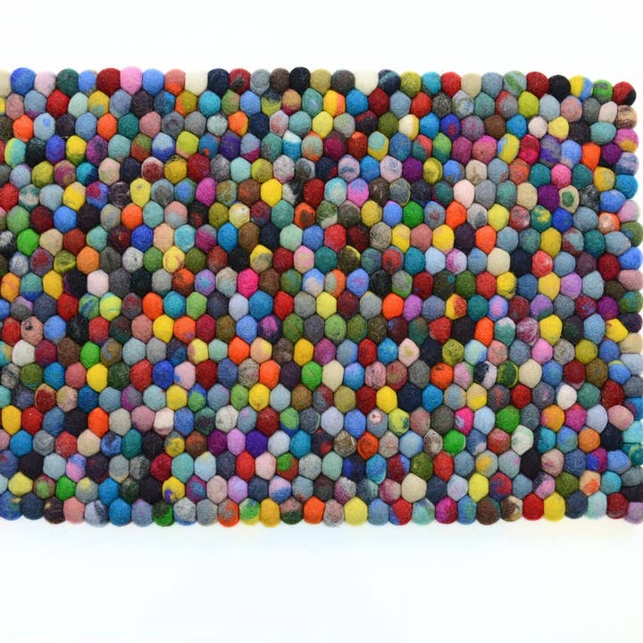 Handmade Multi-Color Tie Dye Soft Large Area Rug for wholesale by Woollyfelt