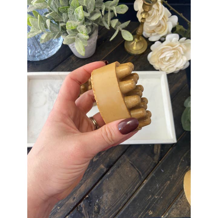 Sacred Lore - Wholesale Bar Soap - Golden Milk Massage Bar, Turmeric Soap4