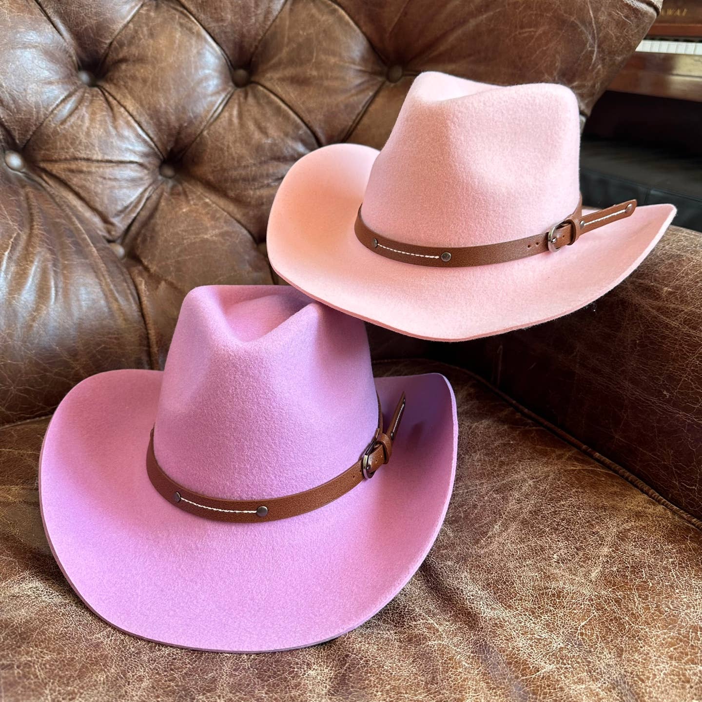 Bella Betty - Wholesale Cowboy Hat - Women's - Premium cowboy hat  Australian wool With Leather Belt 3