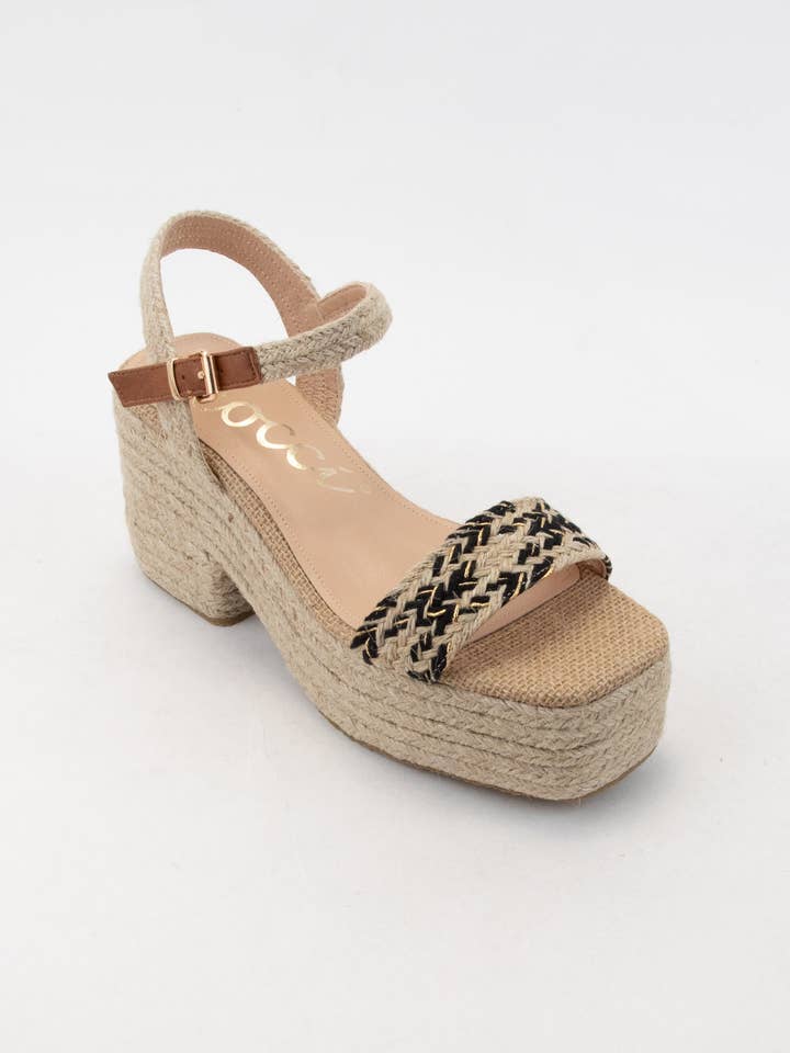CCOCCI - Vendita all'ingrosso Scarpe con plateau - Donna - SANDALI RIMA ESPADRILLES WRAPPED CHUNKY CON TACCO PLATEAU10