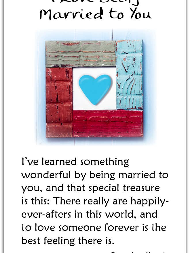Wallet Card- I LOVE BEING MARRIED TO YOU for wholesale by Blue Mountain Arts