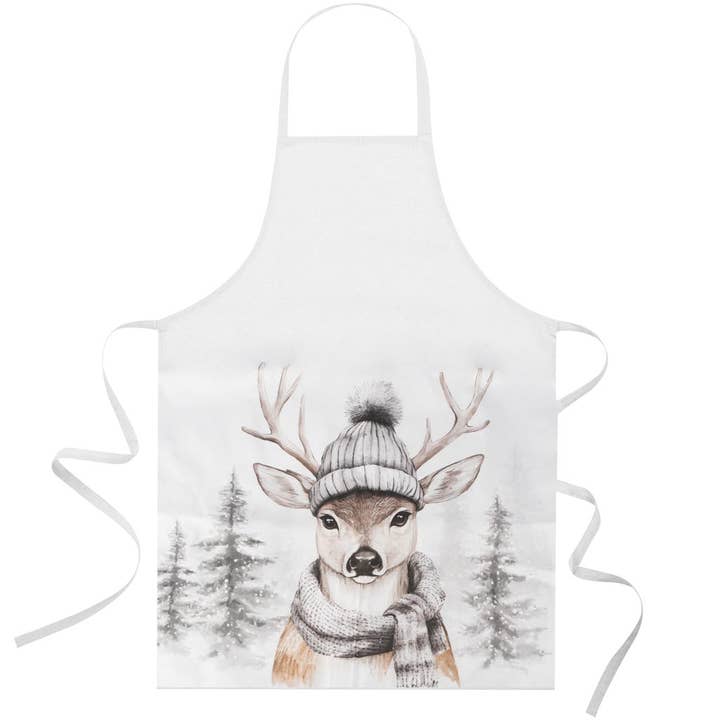 Köksförkläde 'Winter Deer', tyg, 50x100cm för wholesale av Dekoratief